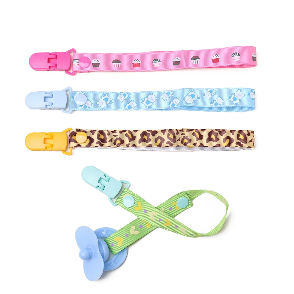 

1PC Baby Colorful Pacifier Clip Adjustable Length Nipple Holder For Nipples Children Pacifier Clips Teether Anti-drop Rope New