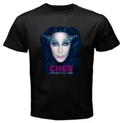 Новая Черная Мужская футболка с логотипом CHER * Dressed To Kill Tour, Размеры S до 3XL, мужские Забавные футболки в стиле хип-хоп, дешевая оптовая продажа