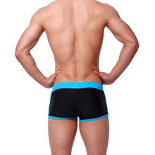 Desmiit плавки боксеры с передним галстуком мужские брюки купальники узор черный 31-33 дюйма