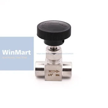 

1PC 1/4" 304 Stainless Steel Female Needle Valve Water Gas Oil Flow Control