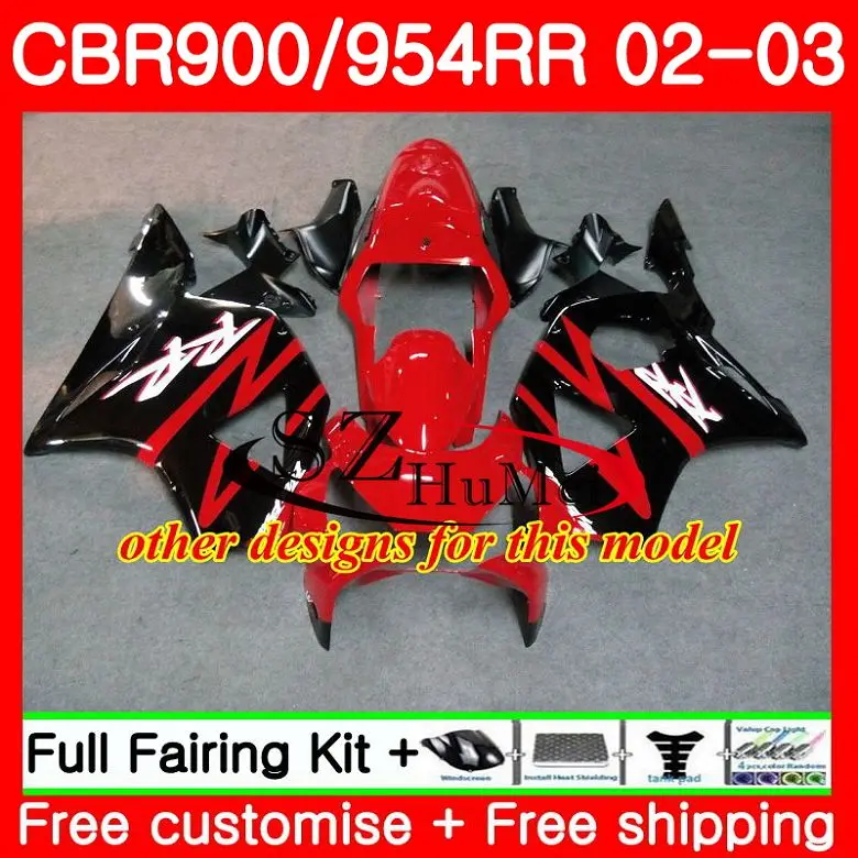 Корпус для HONDA CBR900RR CBR 954 RR CBR900 RR Красный Пламя CBR954 RR 55SH11 CBR 900RR CBR954RR 02 03 954RR 2002 2003 обтекатели