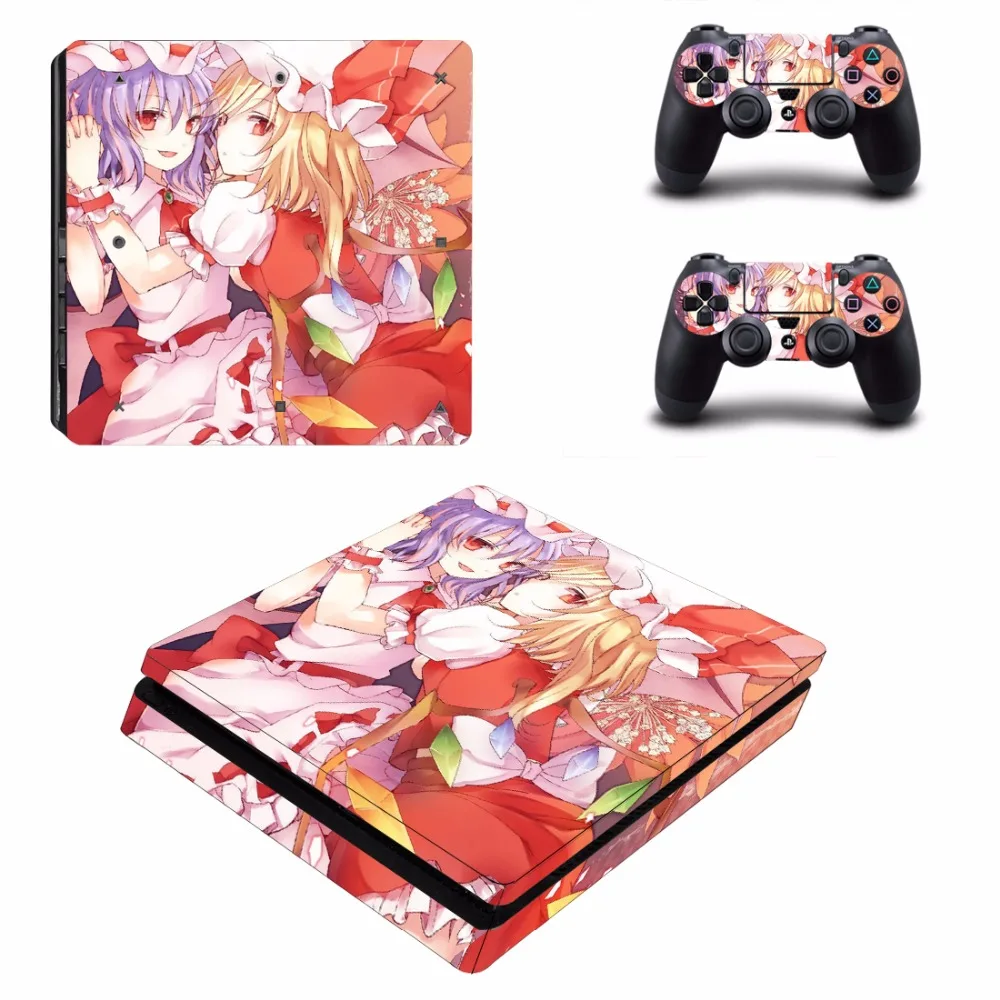 Аниме Cute Girl Railgun Hatsune Miku Tokisaki Kurumi Saber PS4 Slim Skin Sticker для консоли PlayStation 4 и