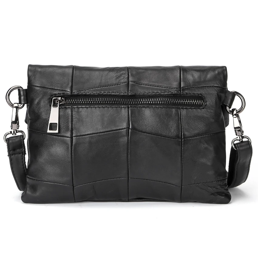 2019 ESUFEIR العلامة التجارية جلد طبيعي المرأة حقيبة ساعي خليط جلد الغنم حقيبة كتف المرأة Crossbody حقيبة اليومية مخلب