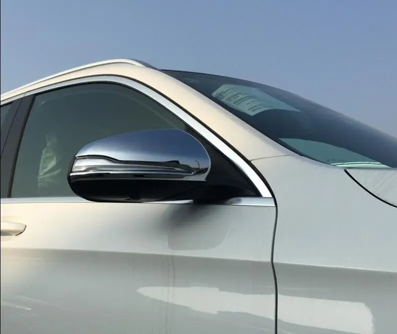 

Chrome ABS Side Mirror Cover Sticker Trim 2pcs For Mercedes GLC X253 GLC200 GLC250 GLC300 Coupe 2016 2017 LHD