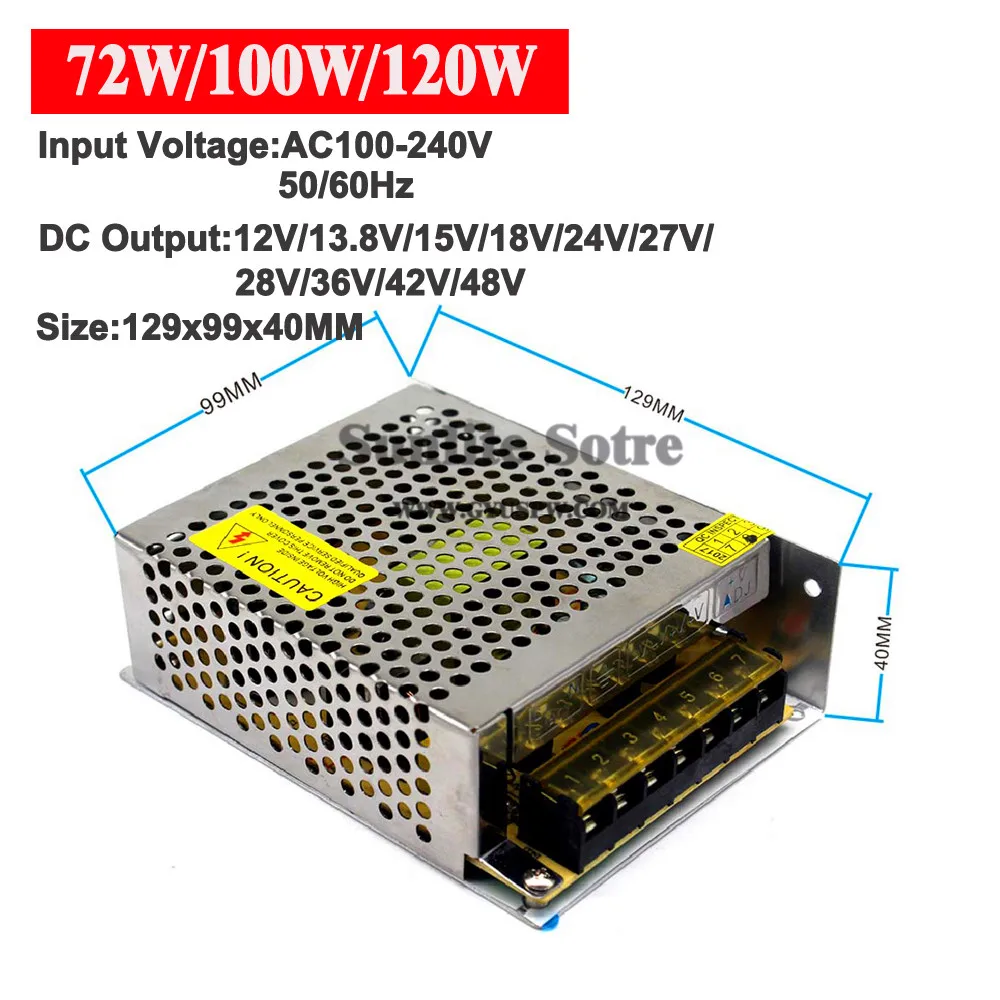 12V-48V 72W-120W