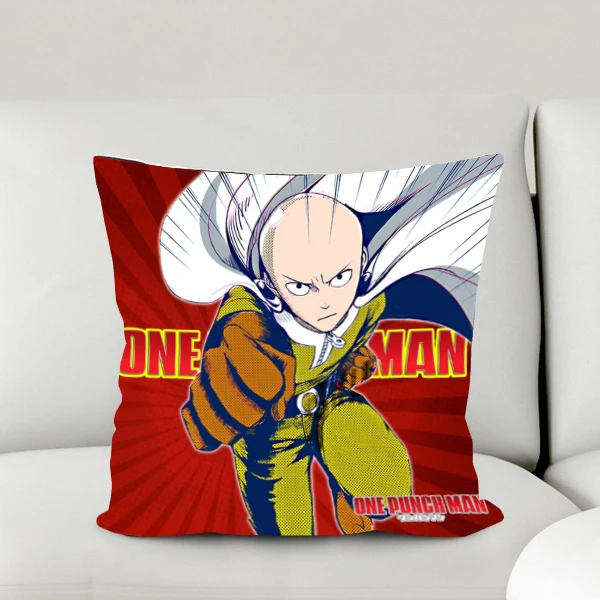 New One Punch Man Anime Saitama 40*40CM Square Pillow Case Covers