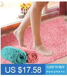 Isinotex 50 x 80 см длиной до пола коврик коврик для ванной ковер мягкий лохматый синели водонепроницаемый портянка ванной коврик коврик 1 шт./лот