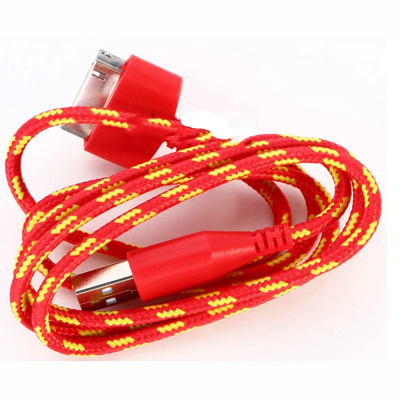 Braided Fabric Cell Phone Cable USB Data Sync Charger Cable Charging
