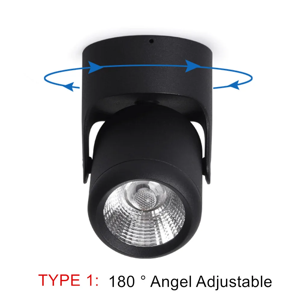  LED Surface Ceiling Light 7W 12W 15W Ceiling Lamp 220V 110V Foldable and Rotatable COB Spot light f - 33001450810