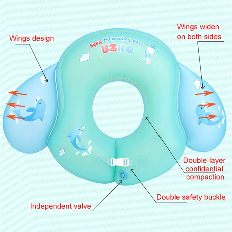 Круг для плавания новорожденных Baby бассейн шеи кольцо надувные колеса новорожденных купальный бассейн плоты безопасности поплавок кольца