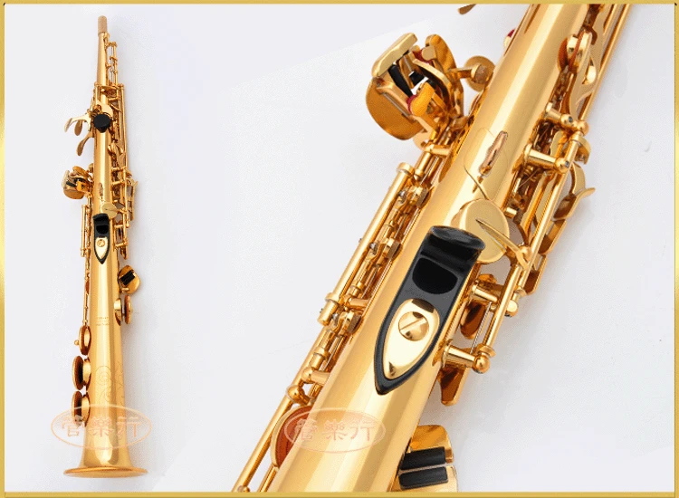 L&K Soprano Saxophone OEM YSS 475 B flat Electrophoresis Gold Top