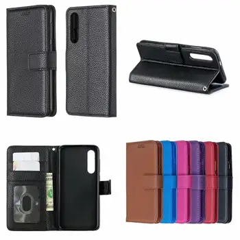 

10pcs/lot High quality Double Fold Lychee Leather PU+TPU Cover Case with Stand For Xiaomi mi9 mi 9 SE Redmi 7 Note 7