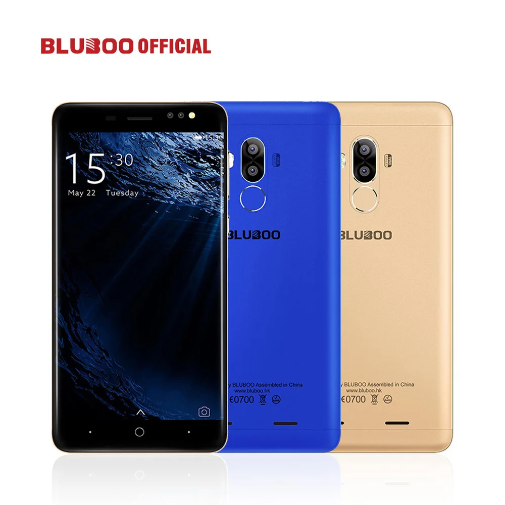 BLUBOO D1 Mobile Phone 5.0 inch HD 8MP Dual Back Camera