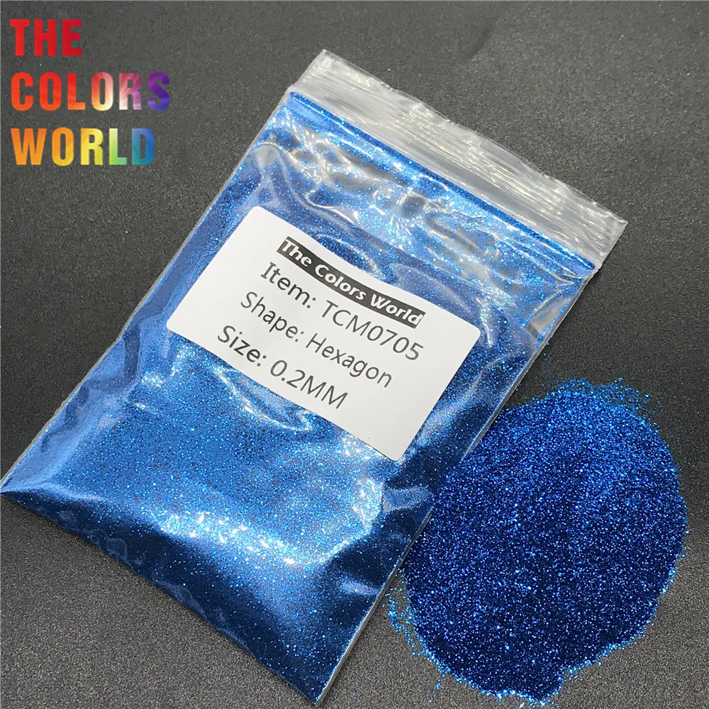 

TCM0705 Cobalt Blue Color Metallic Luster Hexagon Shape Nail Glitter Nail Art Decoration Body Glitter Henna Tattoo Handwork DIY