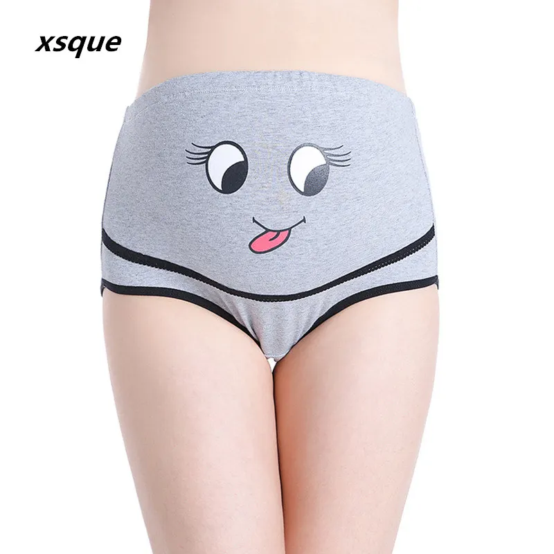 

Cute Elasticity Pregnant Panties Maternity knickers Belly Support Women Clothes Cotton Shorts Adjust Pregnancy Period Underwear