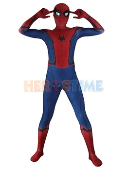 

Spider-Man Homecoming Costume Movie 3d Spandex Halooween New Spiderman Superhero Costume Fullbody Cosplay Zentai Suit