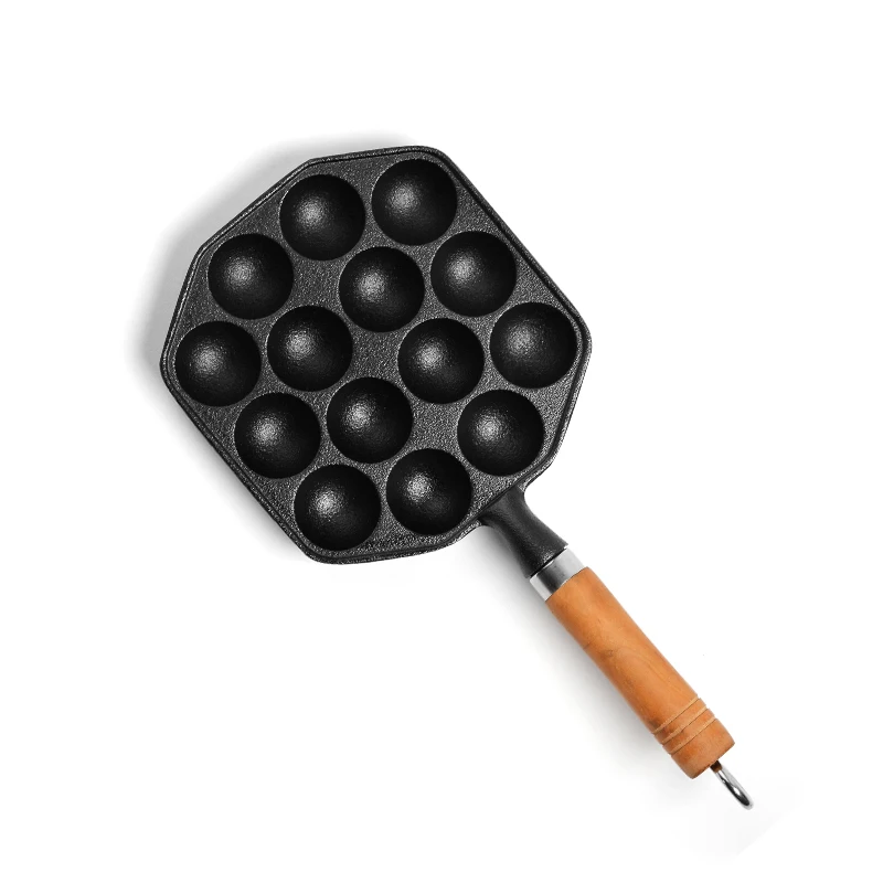 Krake Kleine Ball Gusseisen Topf Ohne Beschichtung Antihaft Krake Kleine Ball Gusseisen Topf Ohne Beschichtung Antihaft Anischen Takoyaki Gasherd Elektromagnetischen Ofen Mold Baking Tray In