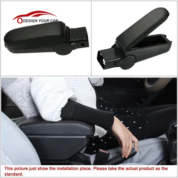 

Car Style Black Leather Armrest Center Console Cover Storage Box for VW Bora Golf Beetle 98-04 for Cars