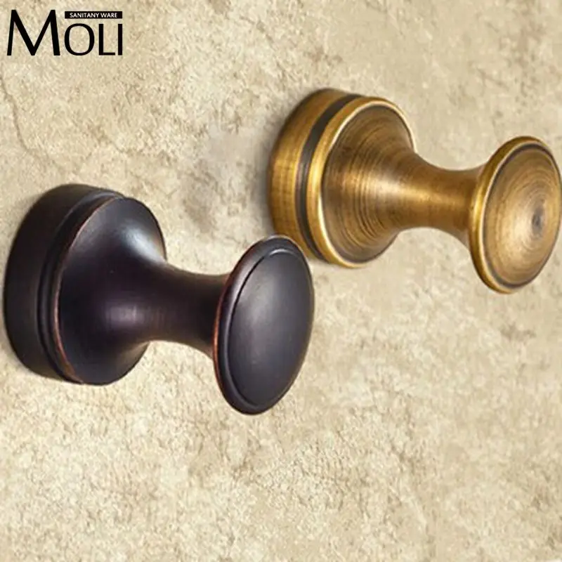 2Pcs/lot antique bronze&oil rubbed bronze wall hook family robe hooks