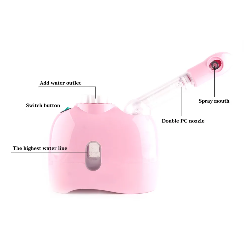  Steam ozone Whitening Moisturizing Facial Steamer Hot Spray Face Sprayer Vaporizer Beauty Salon Ski