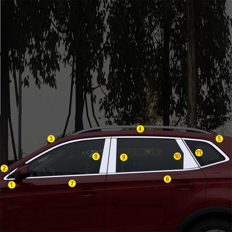

Door Window Grille Exterior Promote Automovil Decorative Accessories Decoration Sticker Strip 18 19 FOR Morris Garages MG RX5