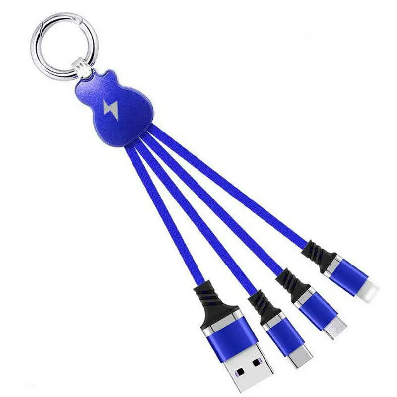 USB кабель для передачи данных для iPhone Xs Max XR X 4 в 1 кабель для зарядки USB Тип C для samsung S9 S10 Тип C кабель 3 в 1 микро USB кабель