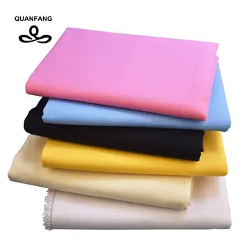 

QUANFANG Solid color Canvas Fabric Cotton Duck Fabric For Bag/Shoes/Shirt/Home/Decrotion/DIY/Handmade Cushion / Half meter