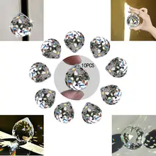 H& D набор из 10, прозрачная граненая Призма хрустальный шар солнцезащитный Ловец Радуга производитель люстра Висячие капли для дома свадебное украшение