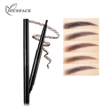 NICEFACE Daul автоматического бровей карандаш с щеткой карандаш для бровей, Длительное Действие, водостойкий макияж бровей вкладыш косметический Наборы