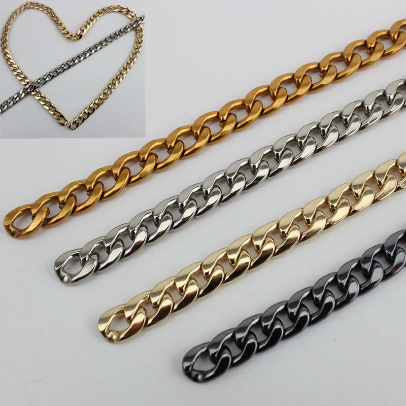 

10M 9mm11mm from DIY Accessory Factory Directly bag with flat metal Chains Bags Purses Strap Metal Purse Chain Handle Shoulder