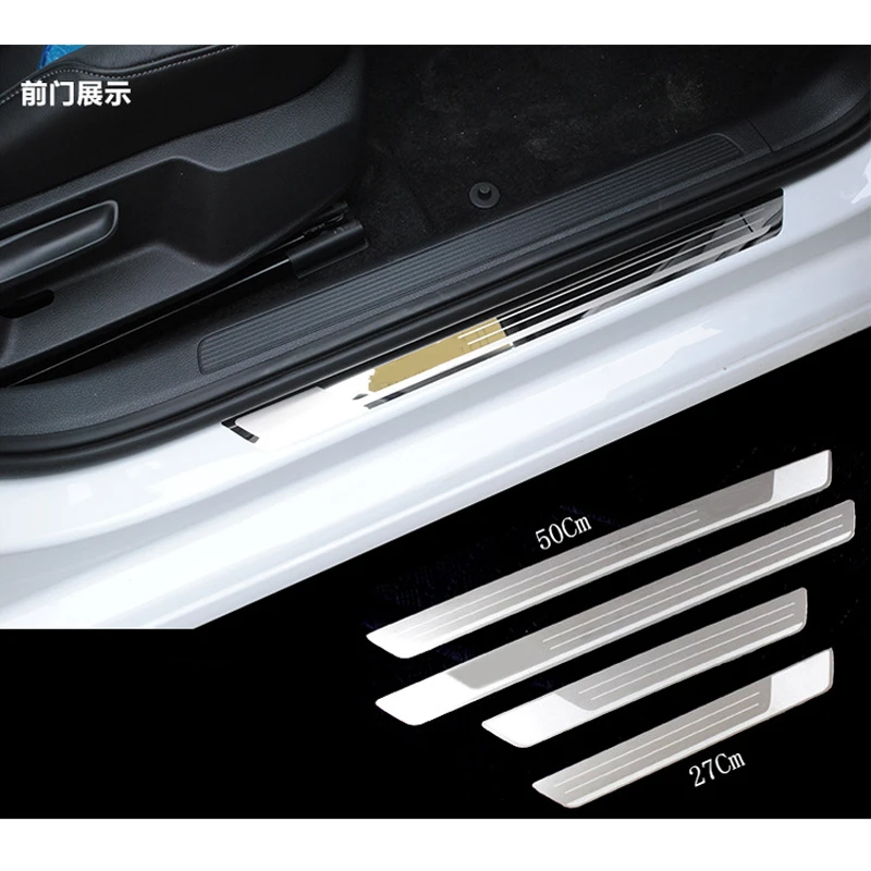 Автомобильный-Стайлинг для Фольксваген Гольф 7 MK7 2012- автомобильный-Стайлинг из нержавеющей стали Накладка на порог автомобиля аксессуары наклейки