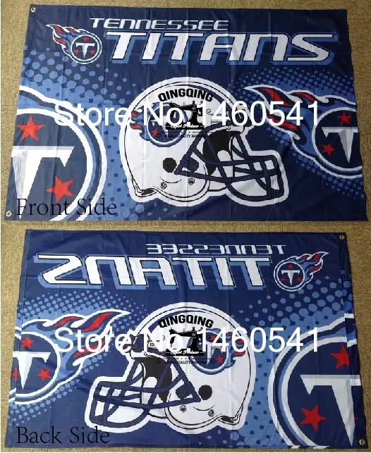 Tennessee Titans New Wordmark Flag 3ft X 5ft Polyester Nfl