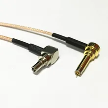 MS156 правый угол разъем Переключатель CRC9 угловой разъем RG178 15 см " адаптер