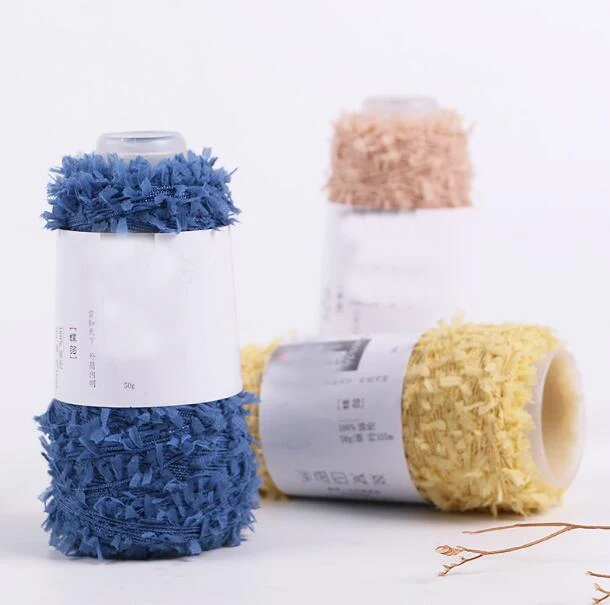 

1Pc=50g Super gorgeous Space Fancy butterfly yarn Coat Yarn for Knitting thick Wholesale thread to knit patchwork fabric