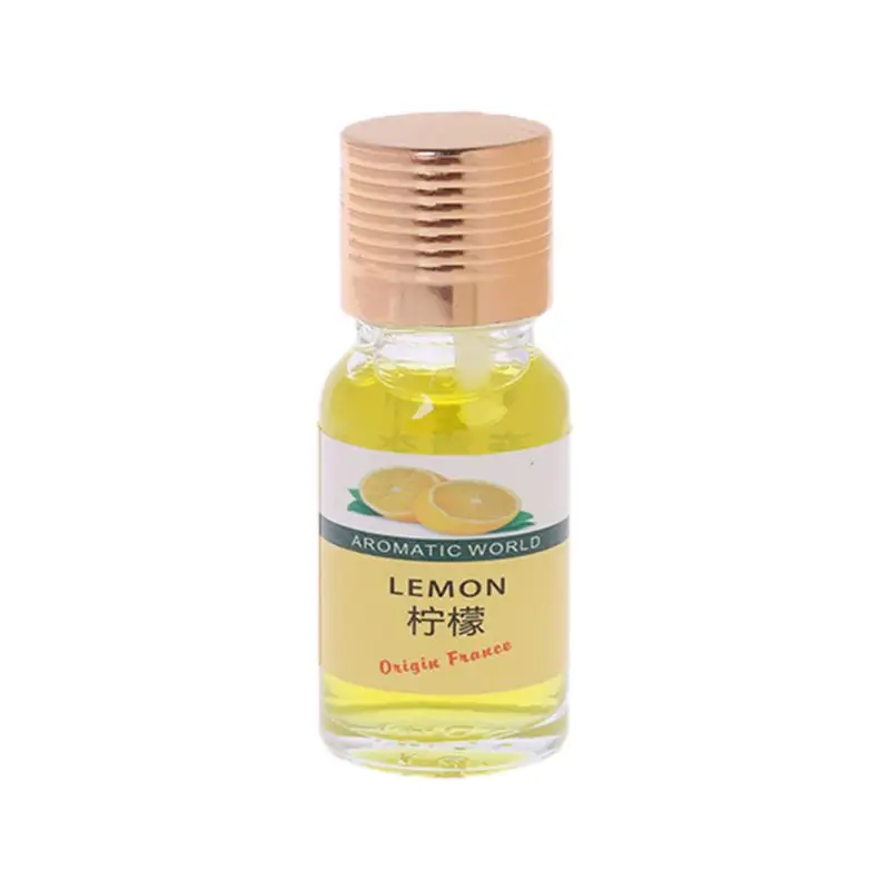10 мл Автомобильная парфюмерная Заправка для освежителя воздуха мульти-ароматное жидкое эфирное масло Замена аромата для автомобилей комнатное средство для удаления запаха - Название цвета: Yellow-Lemon