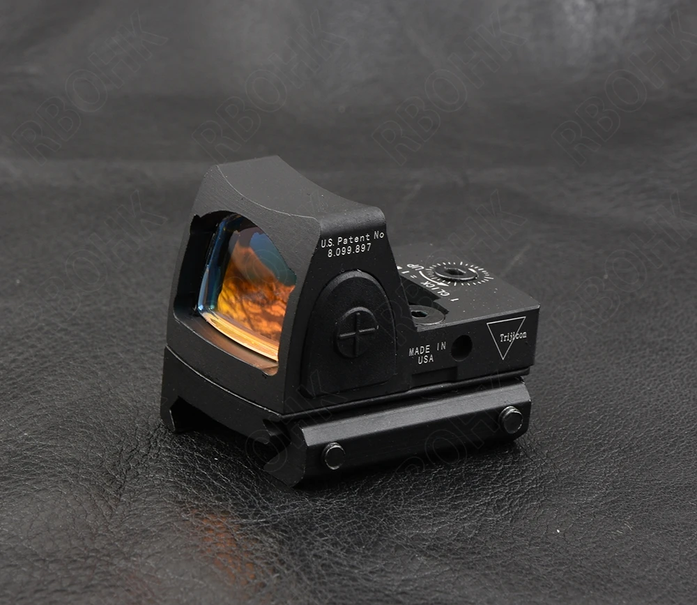 Тактический прицел для винтовки Trijicon RMR Style 1x с красной точкой Пикатинни и Glock