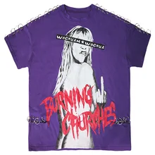 Футболка с короткими рукавами женская хип-хоп женская брендовая Футболка с принтом и круглым вырезом индивидуальная длинная пара влюбленных платье футболка