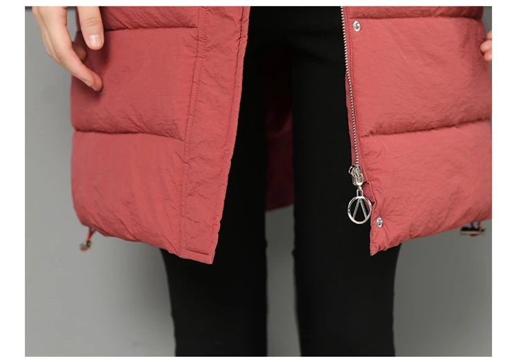 Women Jacket Winter Coats Long Outwear Jackets Cotton Padded Clothing Zipper Warm Winter Jacket 2018 Korean Ladies Coat CH642 (23)