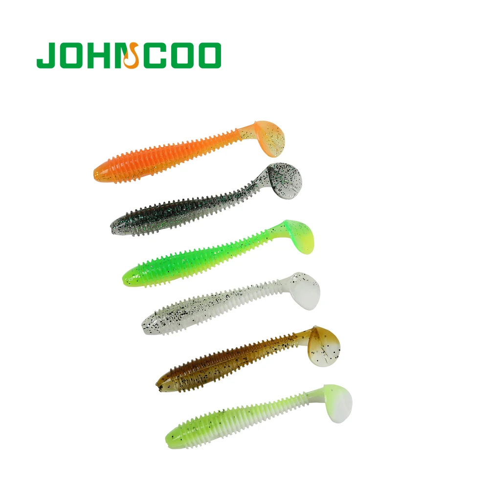 Johcoo 10 шт. 2018 новые мягкие приманки 75 мм 2.8gT tail рыболовная приманка Isca