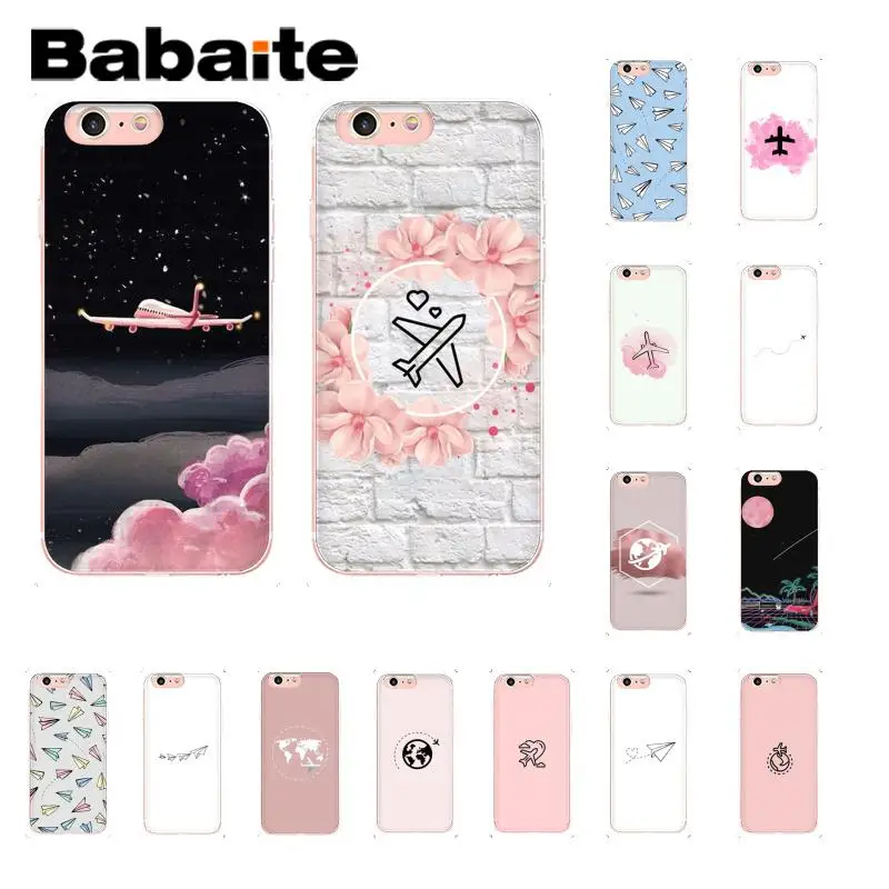 

Babaite Cartoon Air Plane Custom Photo Soft Phone Case for iPhone 8 7 6 6S Plus X XS MAX 5 5S SE XR 10 Fundas Capa