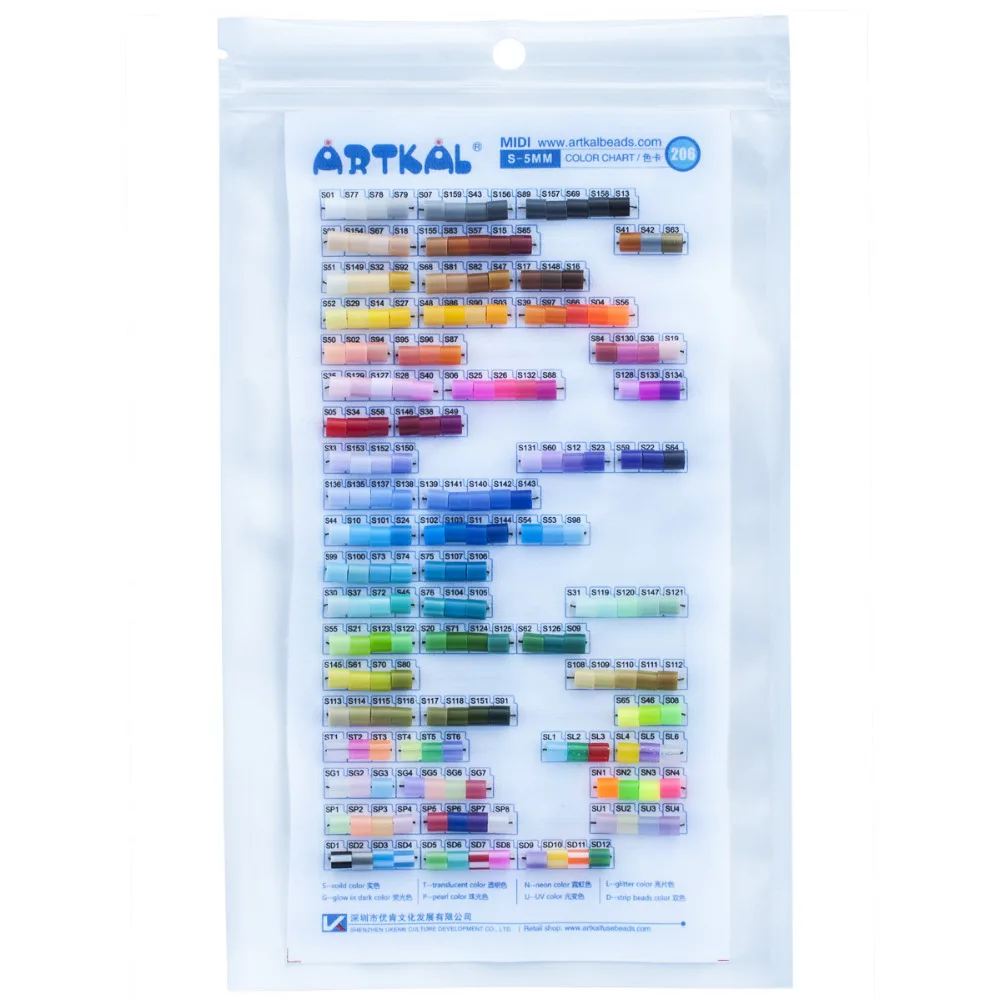 

Цветовая диаграмма Artkal Beads