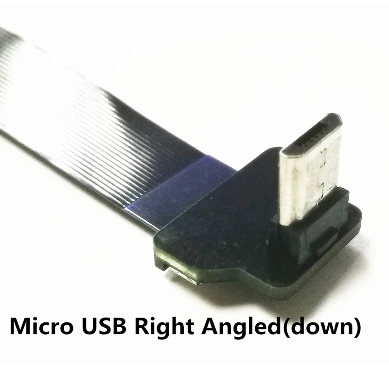 70 см 80 см 90 см 100 см Новая Гибкая Micro Usb кабель микро до угловой штекер micro вниз угловой адаптер