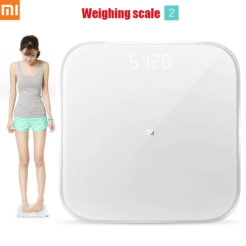 

Original Xiaomi Smart Weighing Scale 2 Bluetooth 5.0 MiFit APP Control Precision Weight Scale LED Display Fitness Household