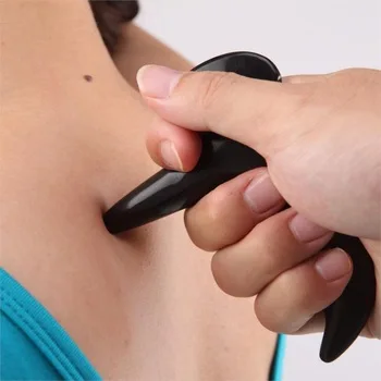 Genuine natural Stone needle Reflexology Massage body Acupuncture point Stick Tool