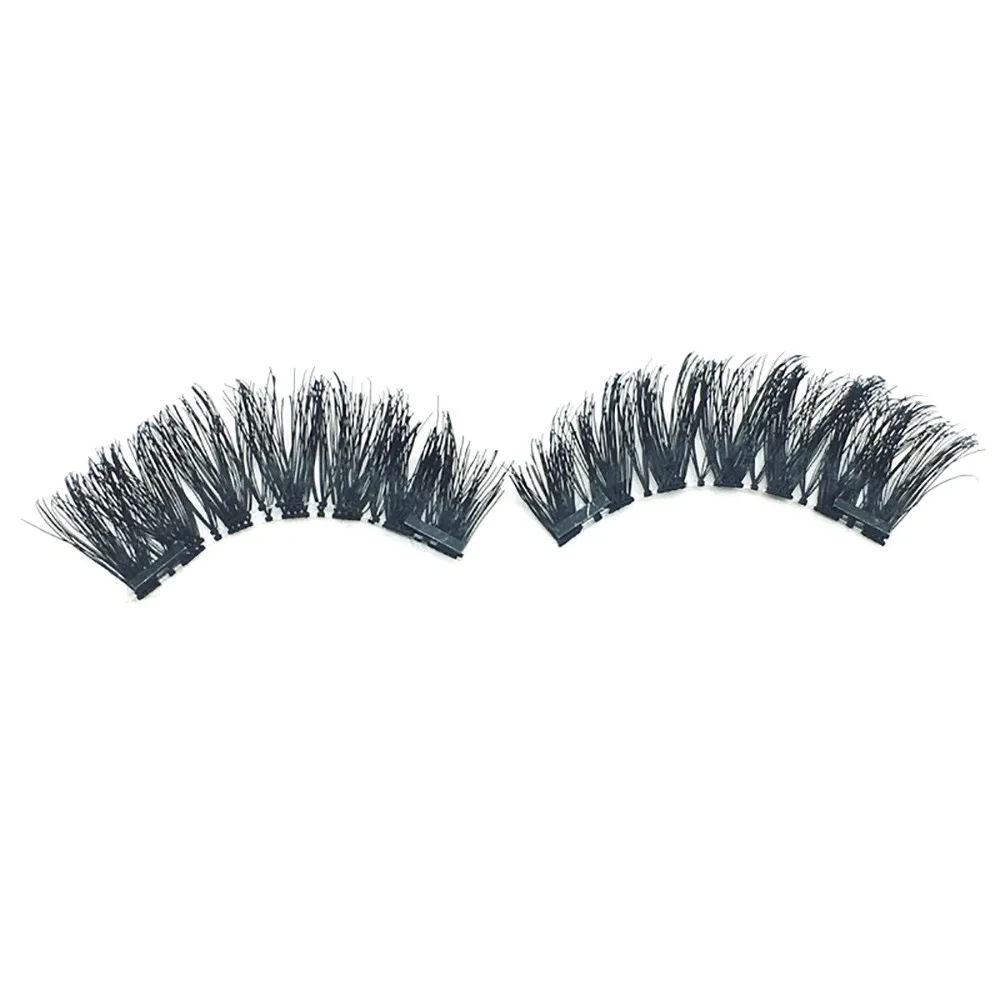 

New 2018 Beauty Fashion 1 Pair 3D Magnetic False Eyelashes Lashes Reusable False Magnet False Eyelashes Drop Shipping