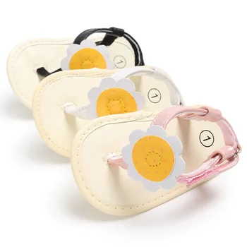 

Summer newborn baby girl pinch first walker princess style toddler shoes big flower pattern infant girl baby fashion toddler sho