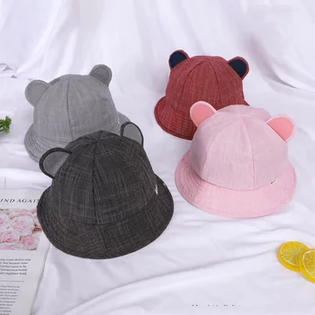 

Spring Summer New Children Bucket Hats Cartoon Panama Caps Casual Outdoor Beach Sun Hats Kids Caps