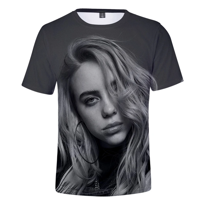 

Billie Eilish Tshirt Causal T-Shirts 3D Print Billie Eilish Clothing Plus Size Tshirt Print Tshirt Womens Streetwear Womens Cool
