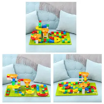 

54Pcs DIY Construction Marble Race Run Maze Balls Track Kids Children Gaming Building Blocks Toys Set