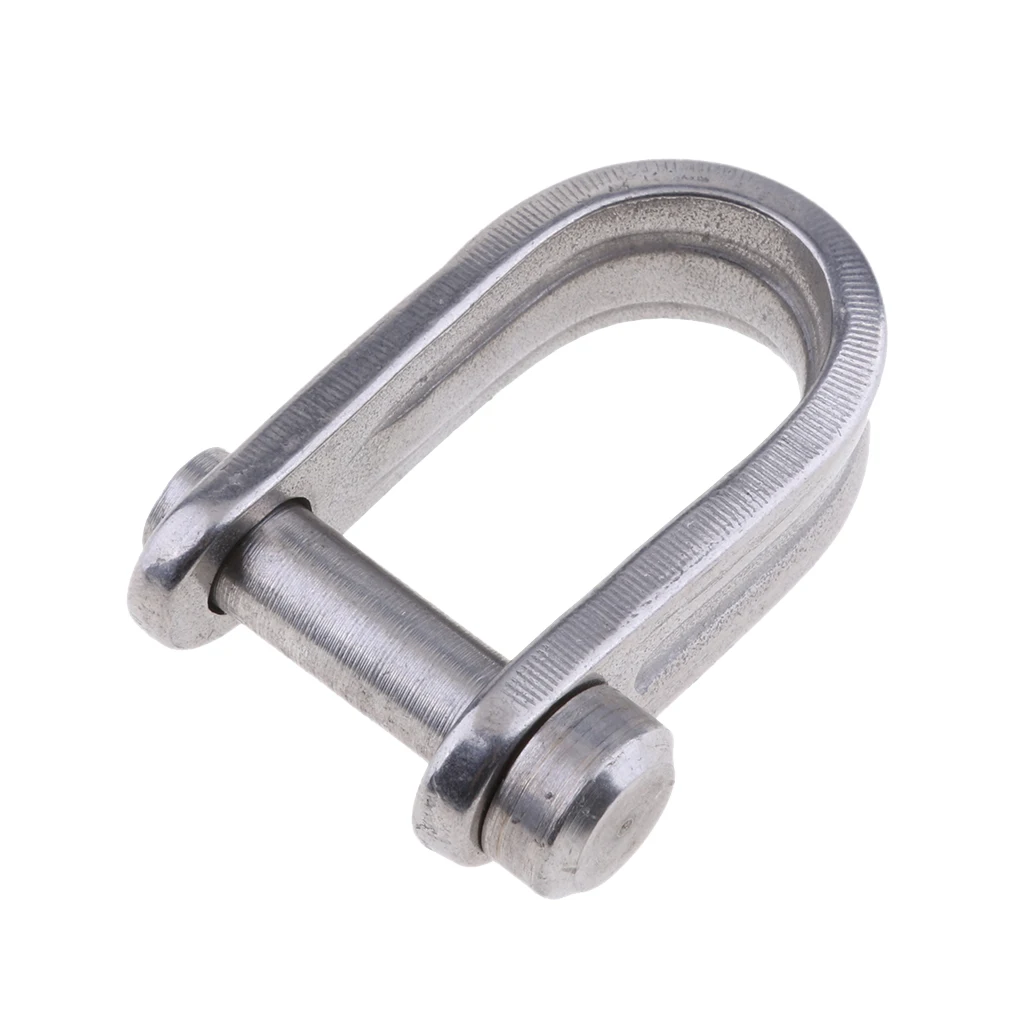 1 Pcs 316 Stainless Steel D Shape Shackle Screw Pin For Marine Shade Sail Boat Shade Sail Etc 7mm D Shackle